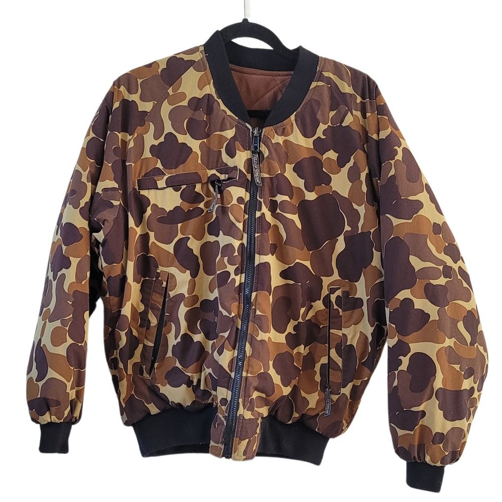 Field & Stream Camouflage Waterproof Reversible Hunting Jacket Size Medium